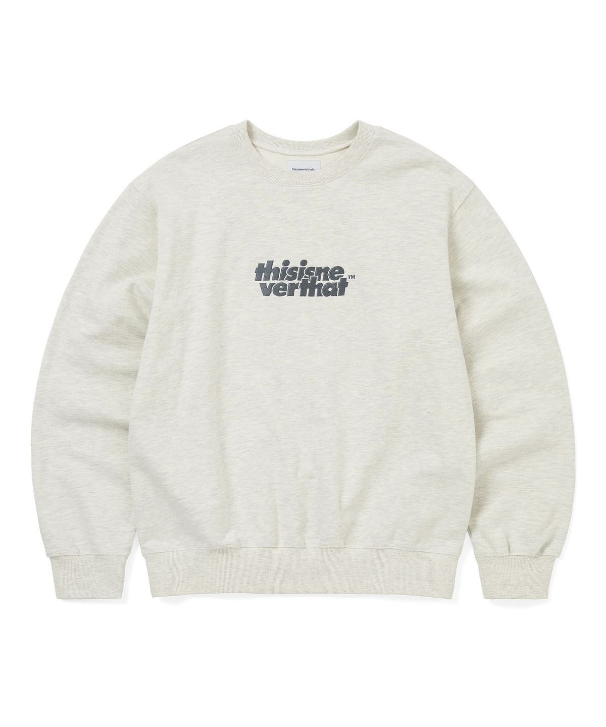 디스이즈네버댓(THISISNEVERTHAT) OL-Logo Crewneck Oatmeal