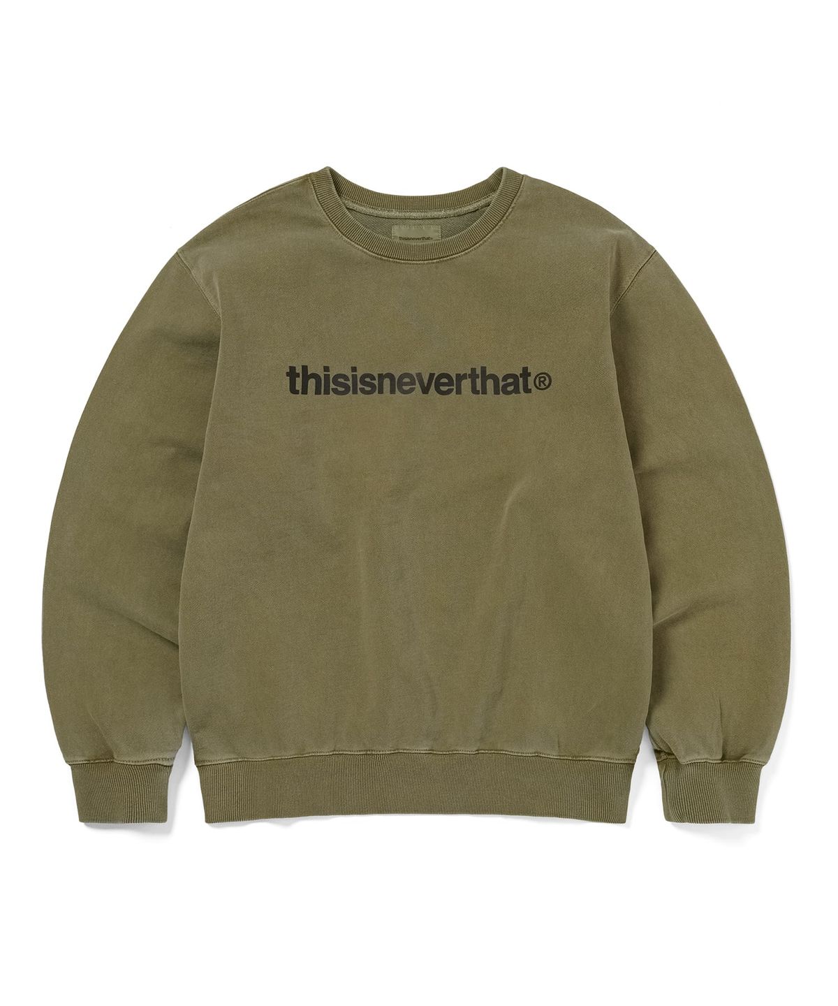 디스이즈네버댓(THISISNEVERTHAT) T-Logo LT Crewneck Moss