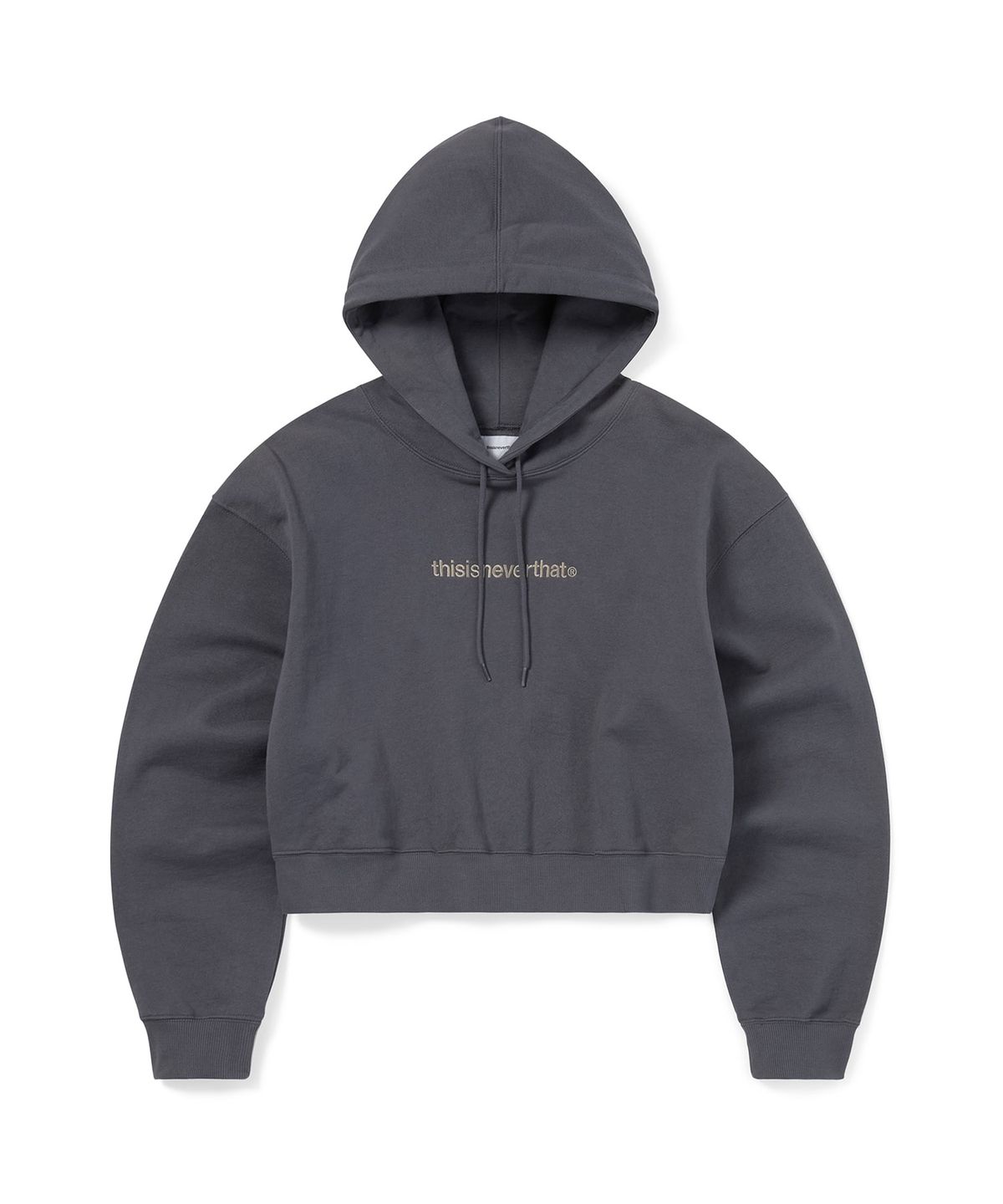 디스이즈네버댓(THISISNEVERTHAT) T-Logo W Hoodie Dark Grey