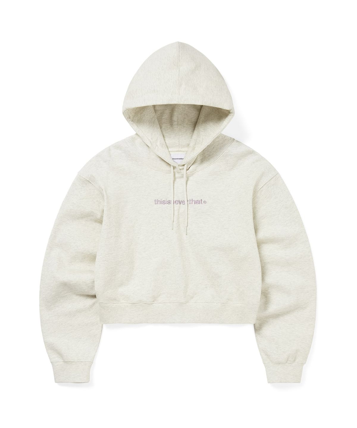 디스이즈네버댓(THISISNEVERTHAT) T-Logo W Hoodie Oatmeal