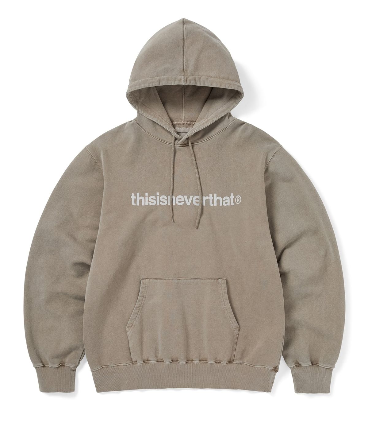 디스이즈네버댓(THISISNEVERTHAT) T-Logo LT Hoodie Desert Grey