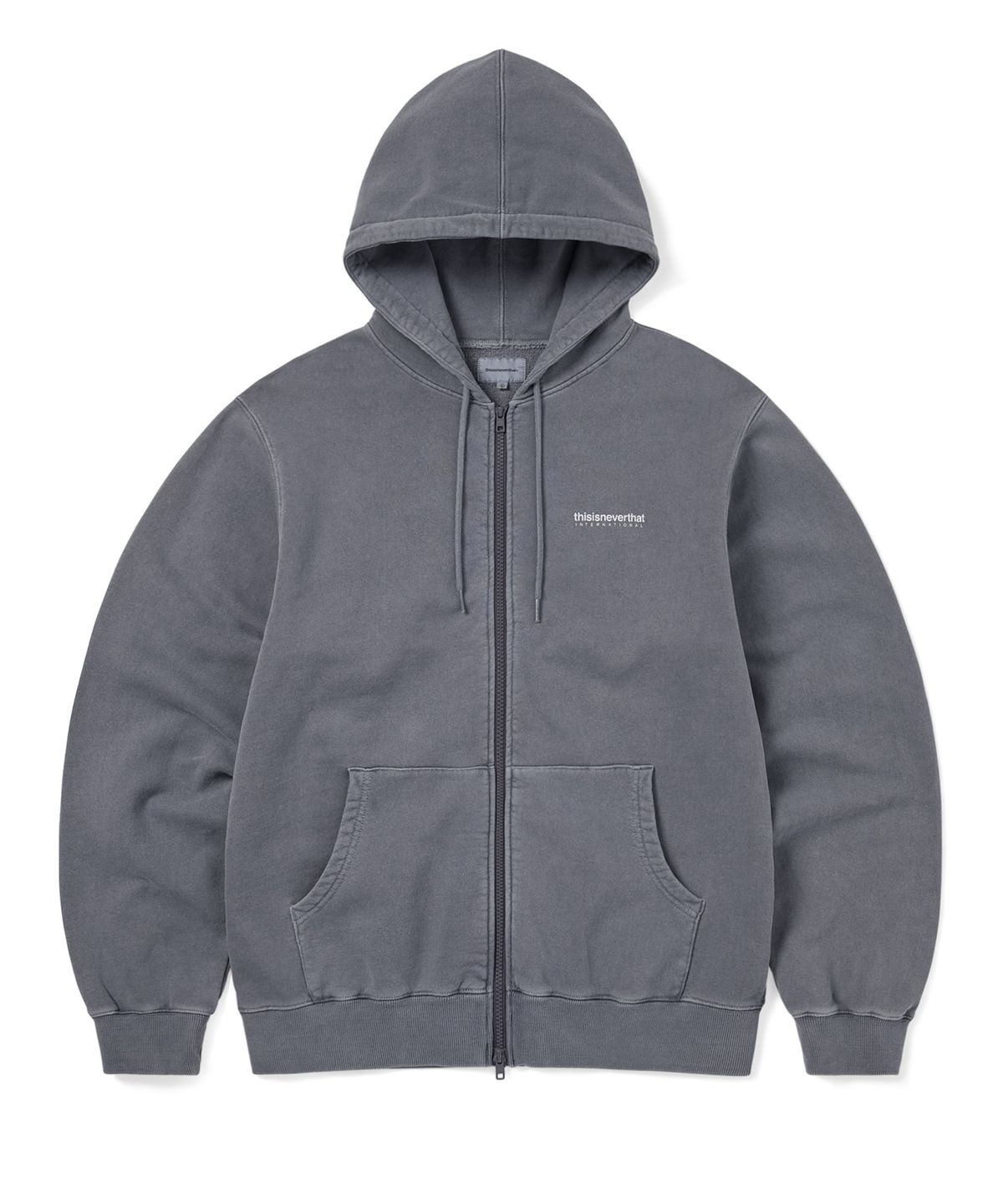 디스이즈네버댓(THISISNEVERTHAT) INTL. Logo Zip Up Hoodie Ink