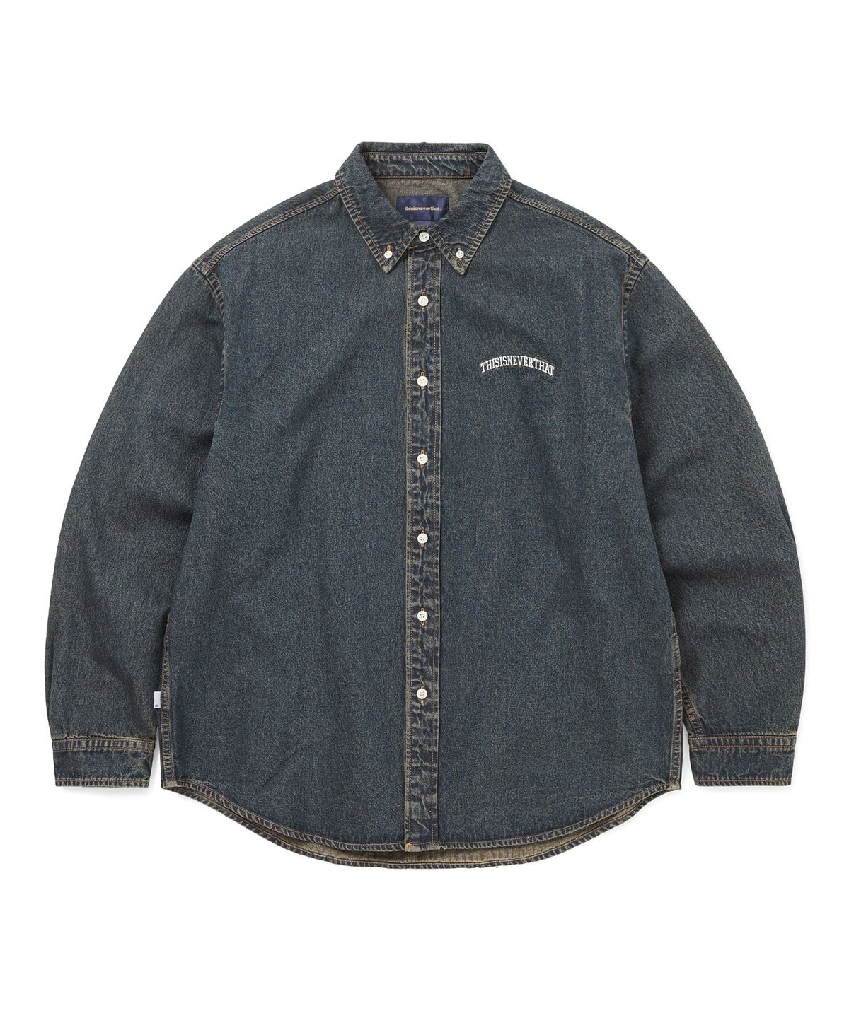 디스이즈네버댓(THISISNEVERTHAT) Washed Denim Shirt Dusty Mud