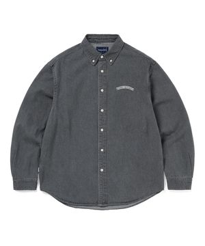 Washed Denim Shirt Dusty Grey