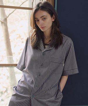 [uni] 클래식 오렌린 반팔 파자마 셋업