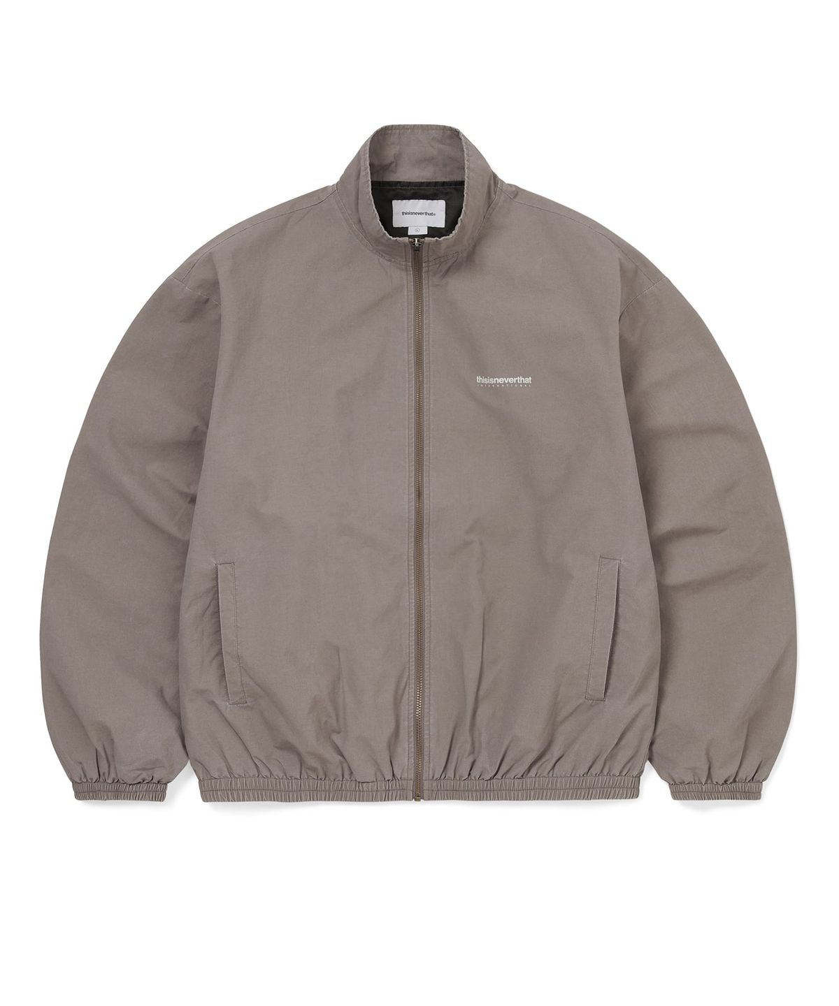 디스이즈네버댓(THISISNEVERTHAT) Washed INTL Team Jacket Dusty Pink