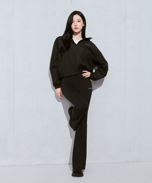 여성 애슬레져 부츠컷 팬츠 (BLACK)