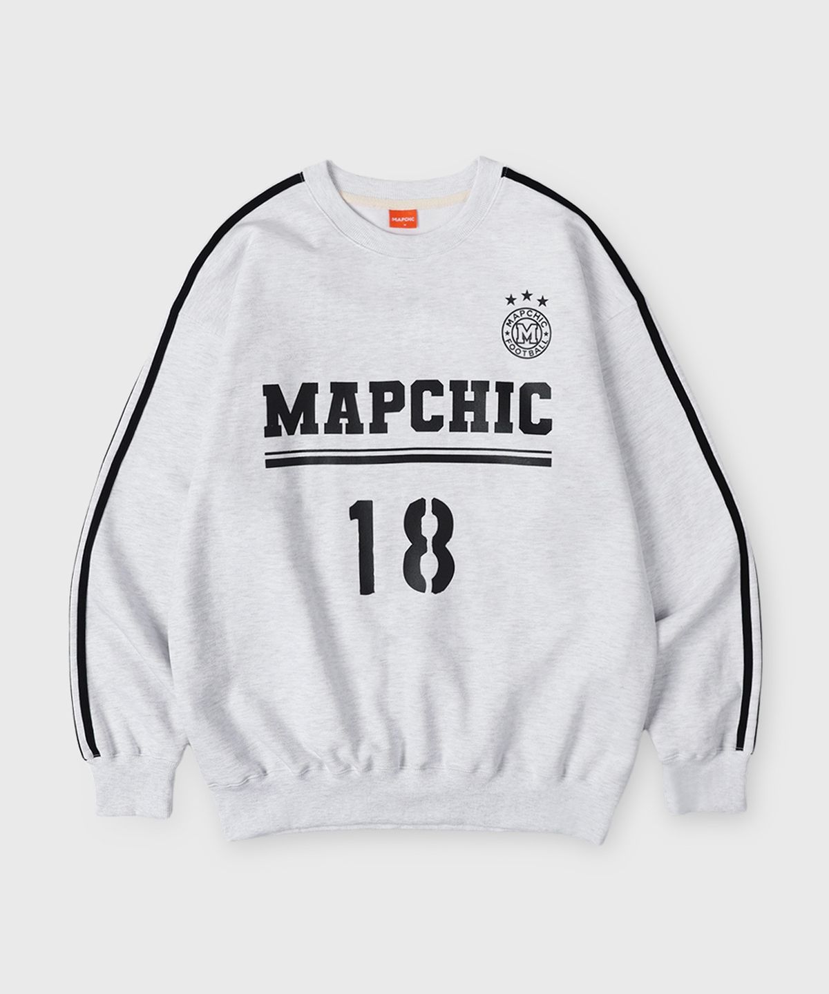 맵시크(MAPCHIC) 풋볼 클럽 스웻셔츠_메란지