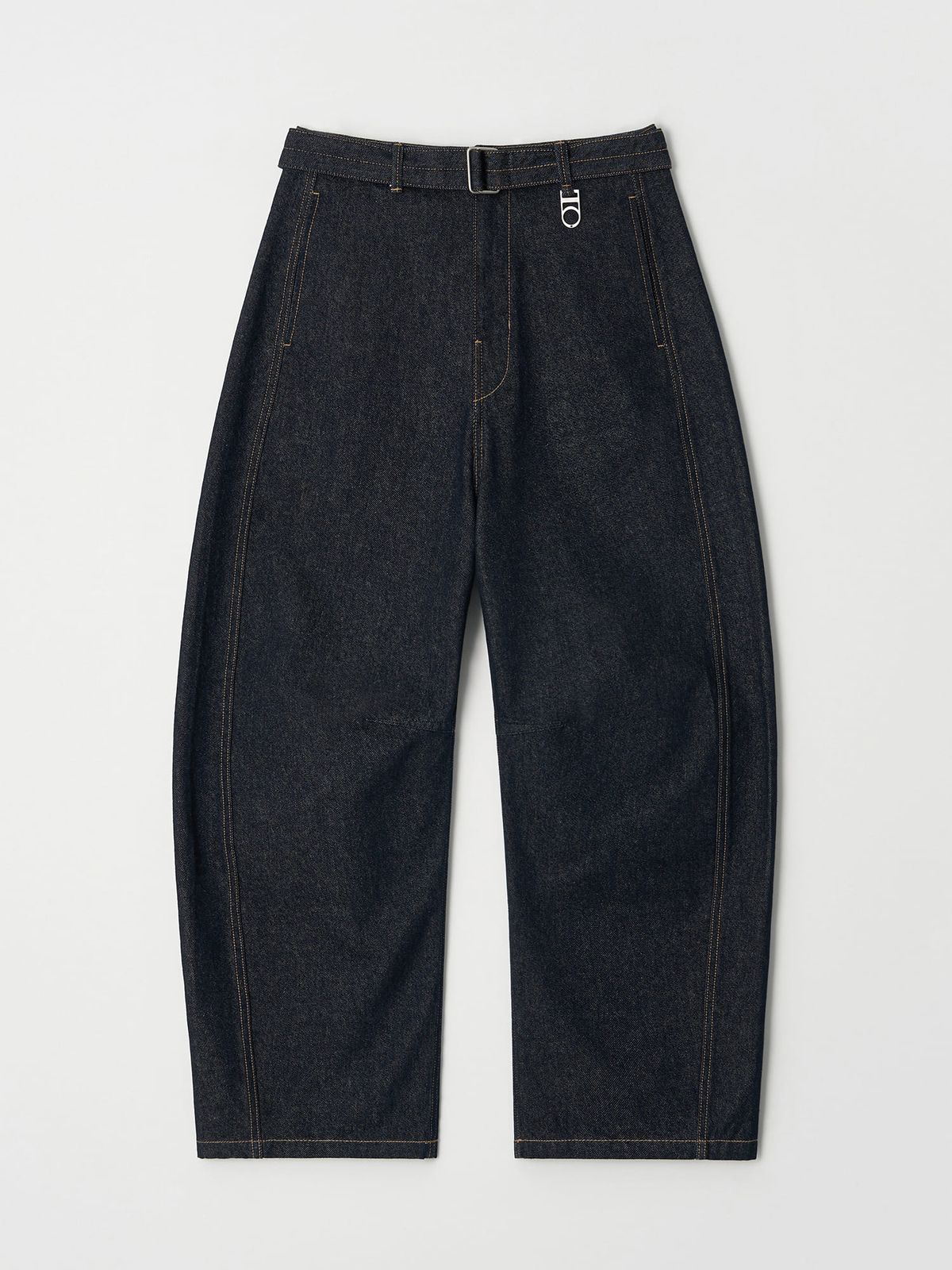 디써티원(DTHIRTYONE) Belted Wide-Curve Denim Pants (INDIGO)