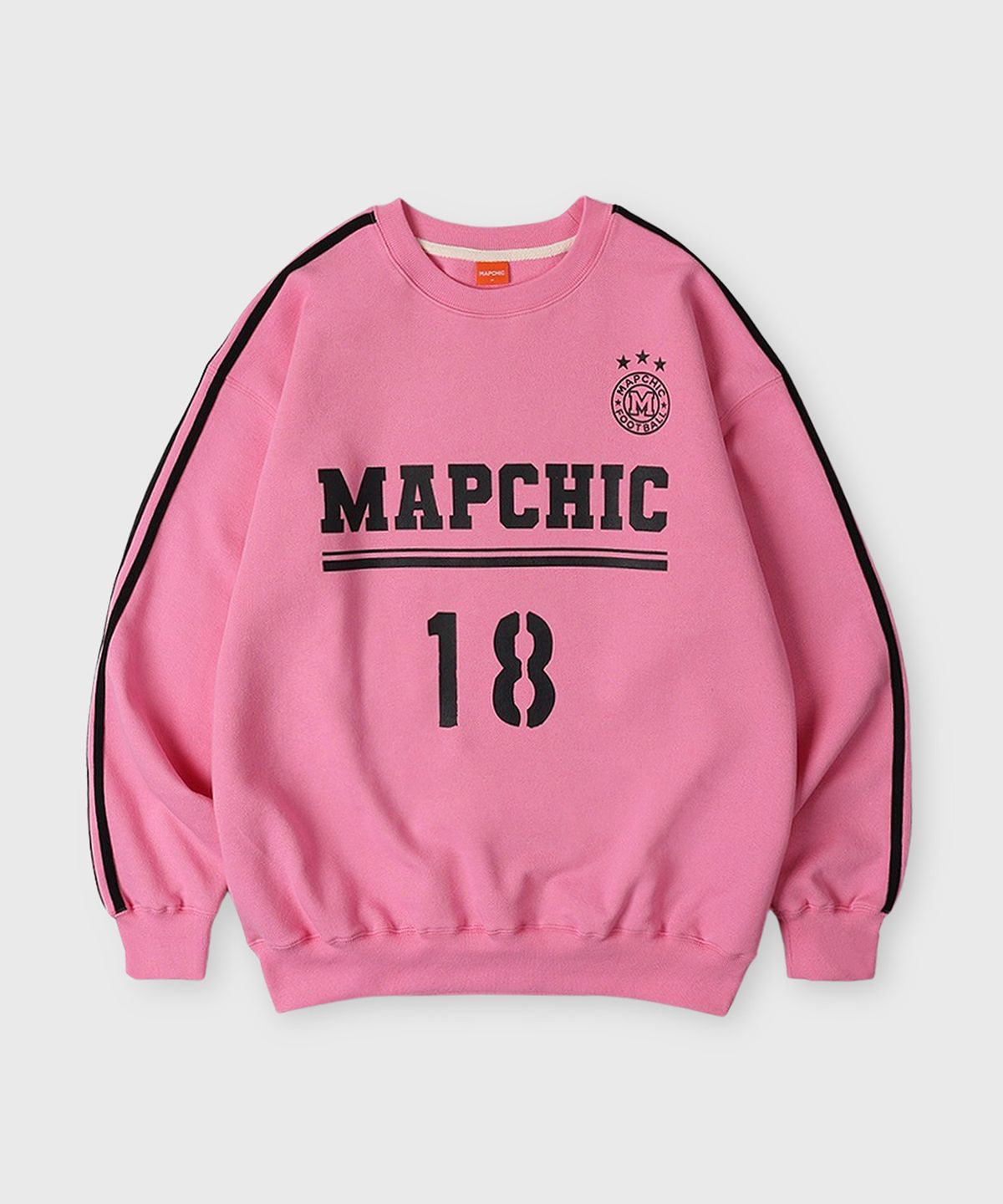맵시크(MAPCHIC) 풋볼 클럽 스웻셔츠_핑크