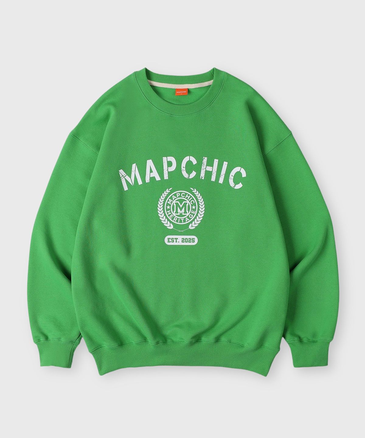 맵시크(MAPCHIC) 헤리티지 스웻셔츠_그린