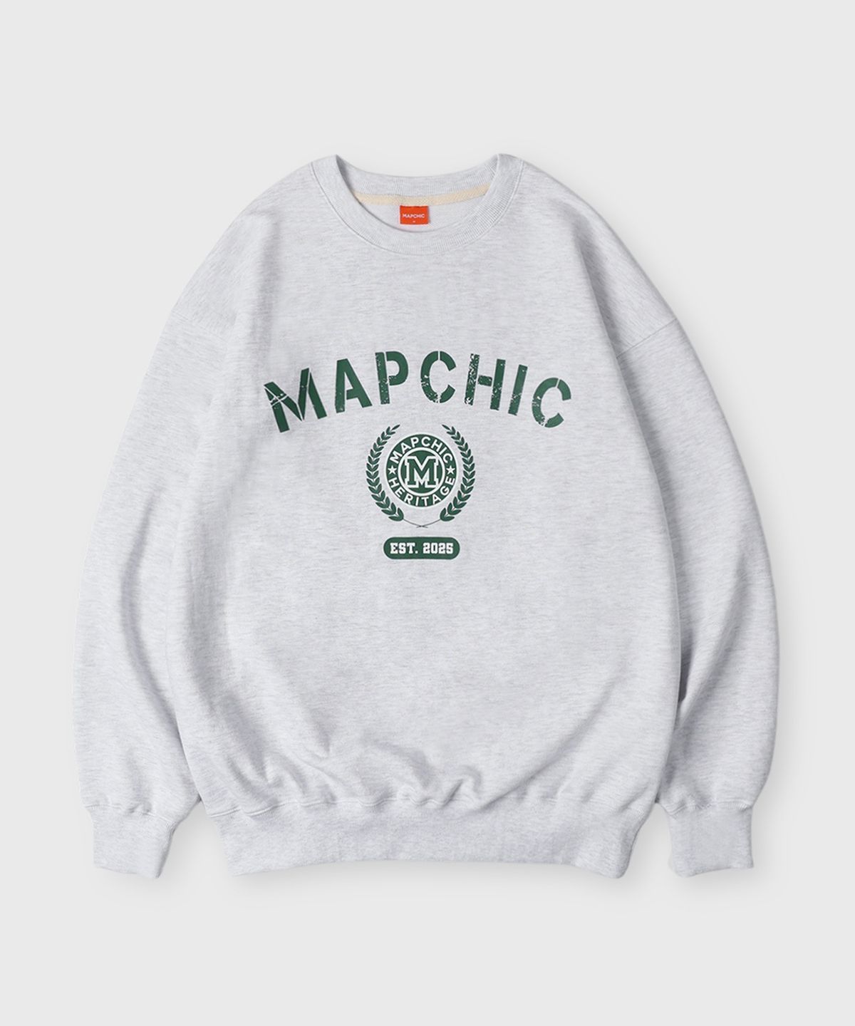 맵시크(MAPCHIC) 헤리티지 스웻셔츠_메란지