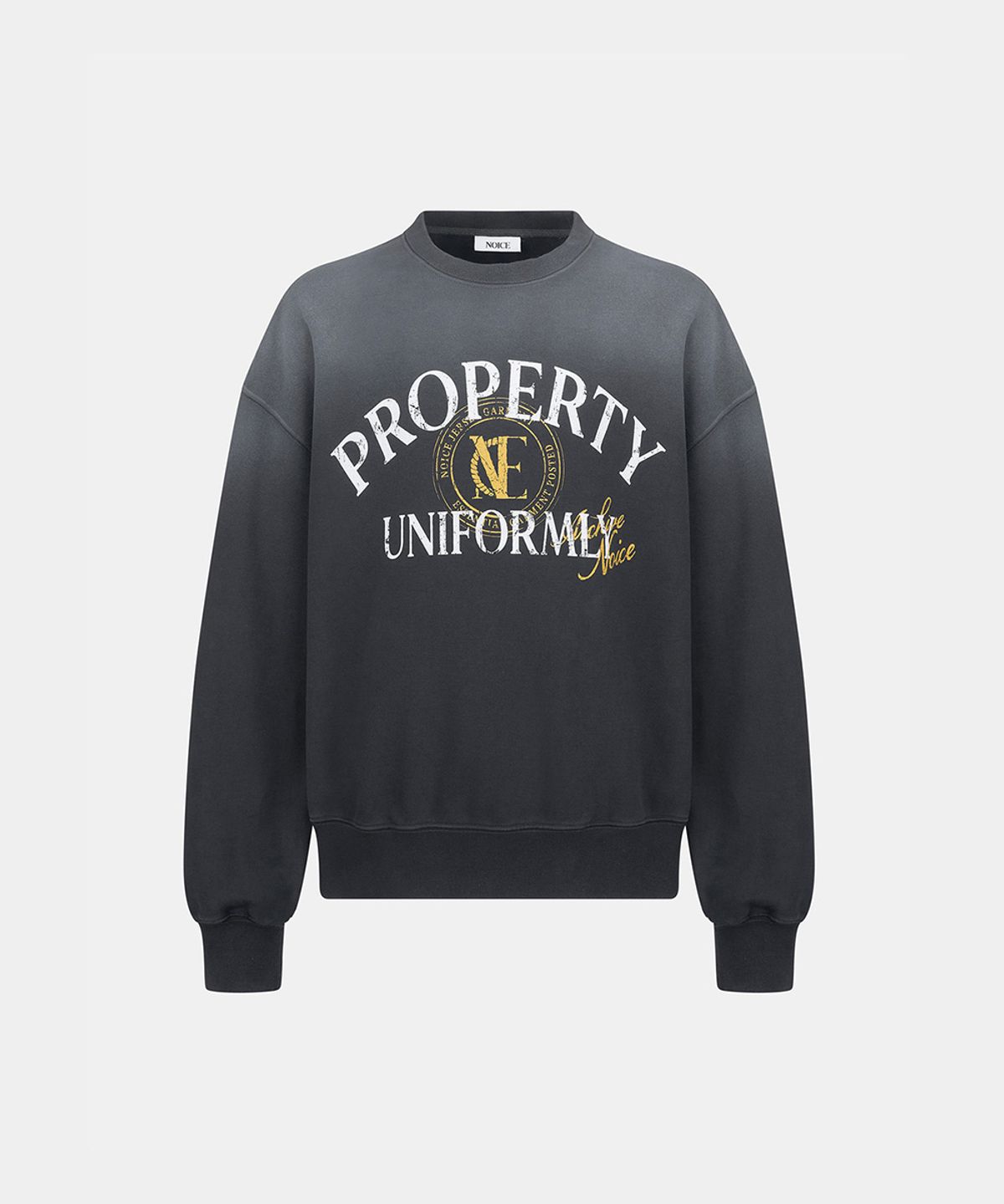 노이스(NOICE) M PROPERTY EMBLEM SWEATSHIRT - DARK GRAY