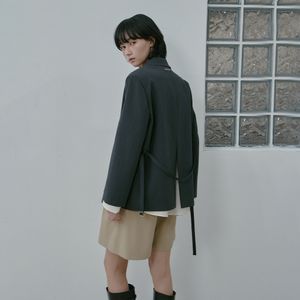 셔츠 배색 벨트 자켓 AS1WJ263