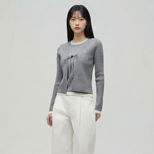리본가디건 레이어드 니트 AS1KH260