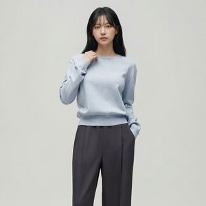 베이직 라운드 니트 AS1KH162