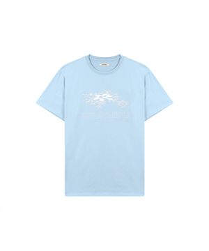그래픽 반팔 티셔츠_스카이 블루