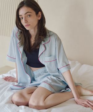 [uni] 클래식 마렐 반팔 파자마 셋업