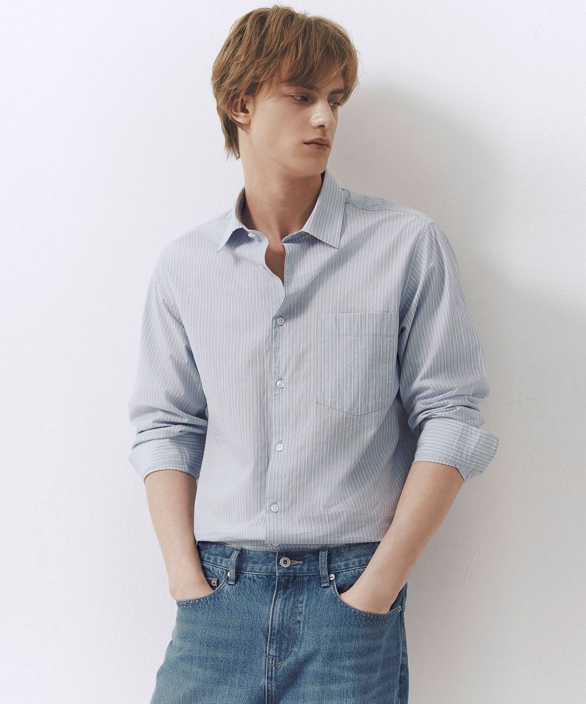 컨셉원(CONCEPTS1ONE) 스트라이프 포플린 셔츠 10046521/046521 [2color]