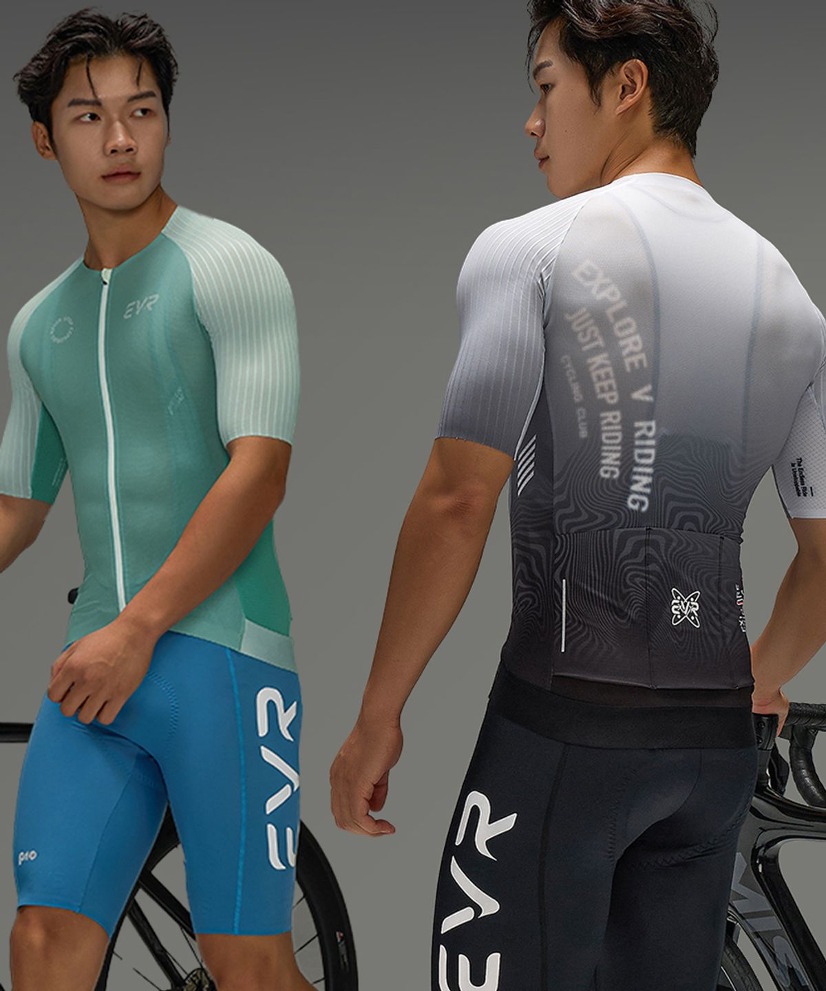 이브이알(EVR) PRO 반팔져지 자전거의류 KX2430 (남성용)