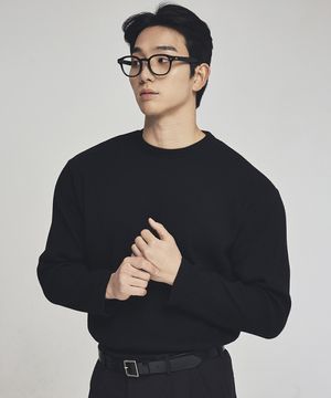 헤비 립 머슬 루즈핏 티셔츠 블랙