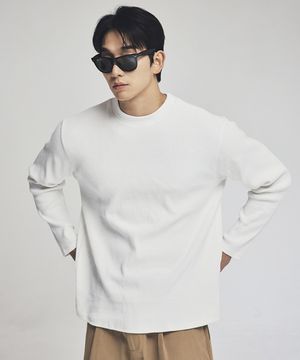 헤비 립 머슬 루즈핏 티셔츠 아이보리