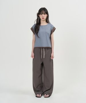 W 린넨 이지 팬츠 (GREY)