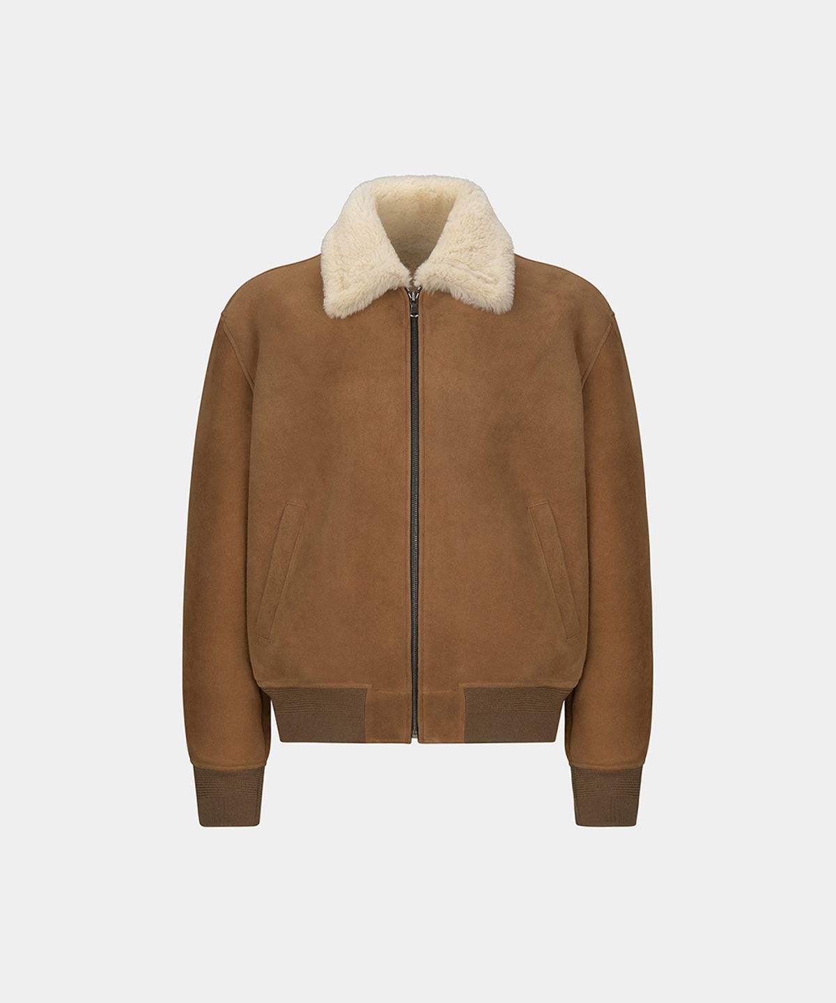 노이스(NOICE) M LAMBSKIN SHEARLING JACKET - CAMEL