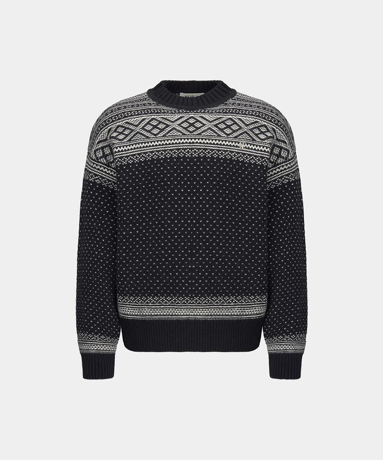 M NORDIC WOOL-BLEND SWEATER - BLACK