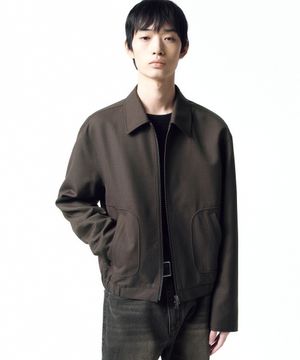 울 드리즐러 블루종 MELANGE BROWN