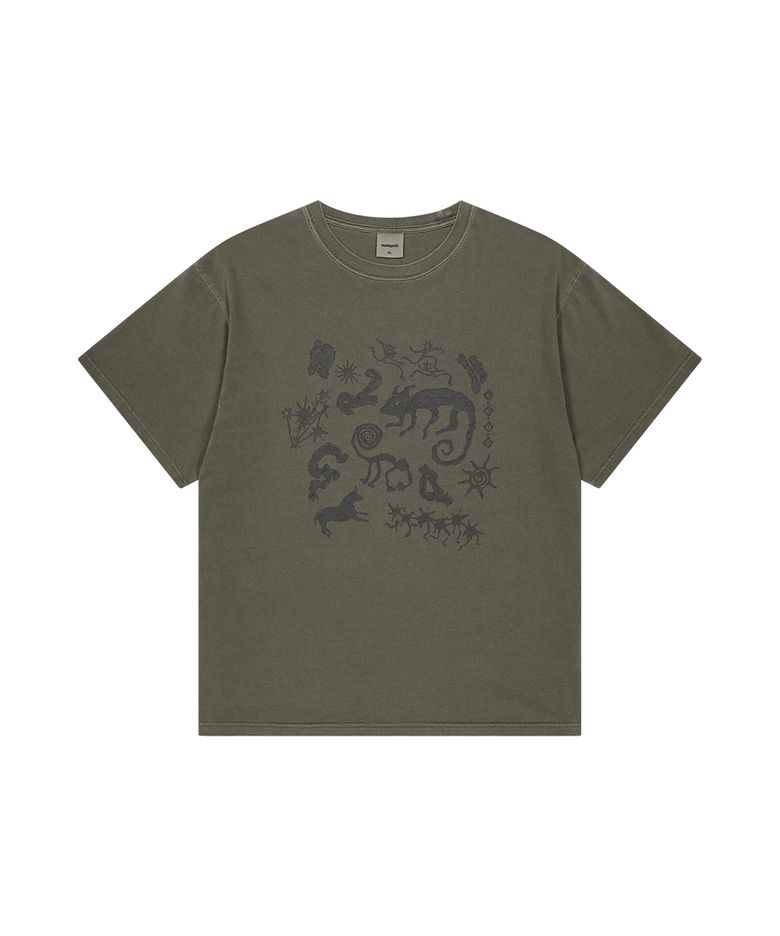 PIGMENT CAVES TEE BROWN(MG2GMMT511A)
