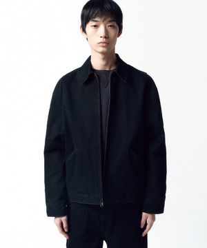 덕 코튼 워크 자켓 FADED BLACK