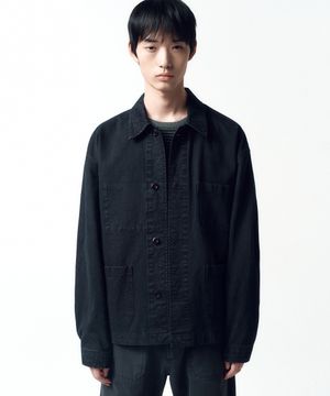 프렌치 워크 자켓 FADED BLACK