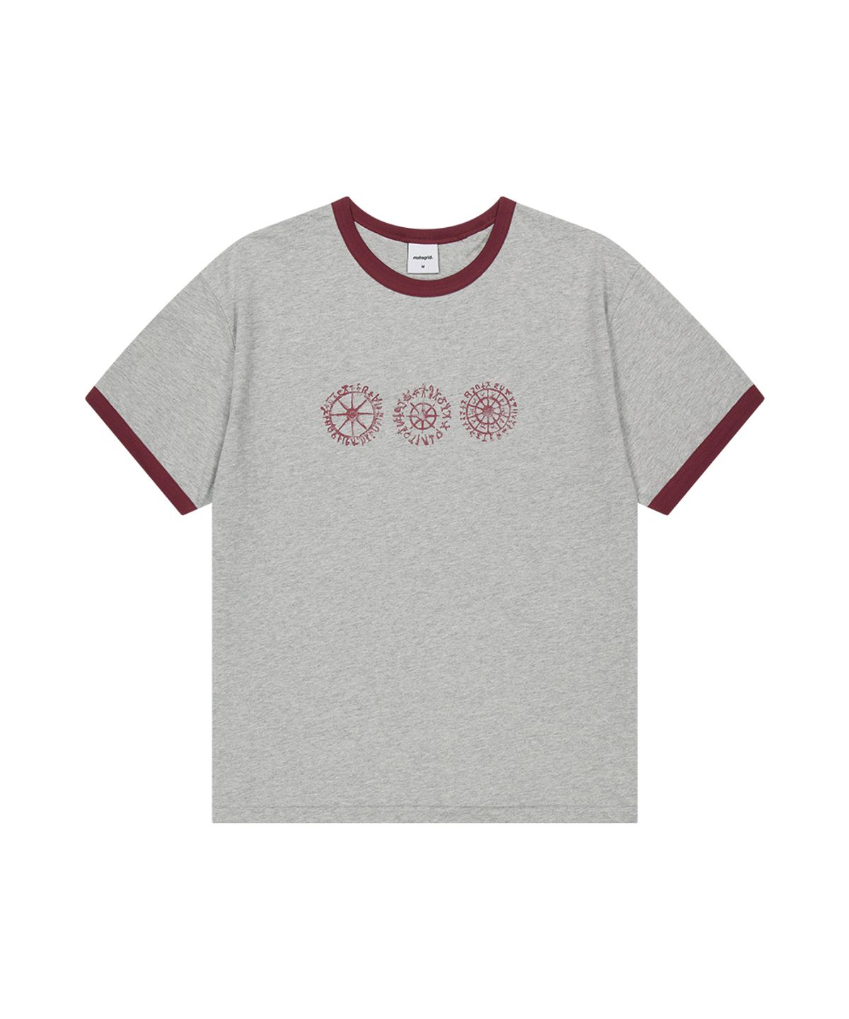 마하그리드(MAHAGRID) SUN LOGOS RINGER TEE GREY(MG2GMMT515A)