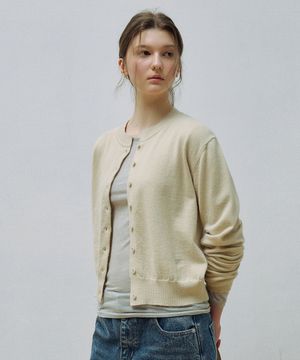 [26SS Ver.] 에센셜 라운드 가디건_Oatmeal