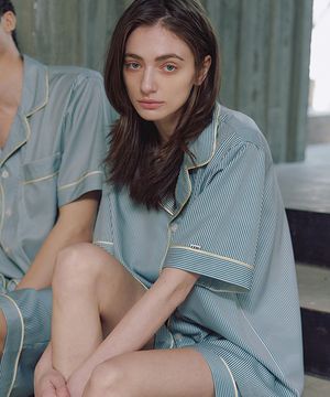 [uni] 클래식 크로노 반팔 파자마 셋업