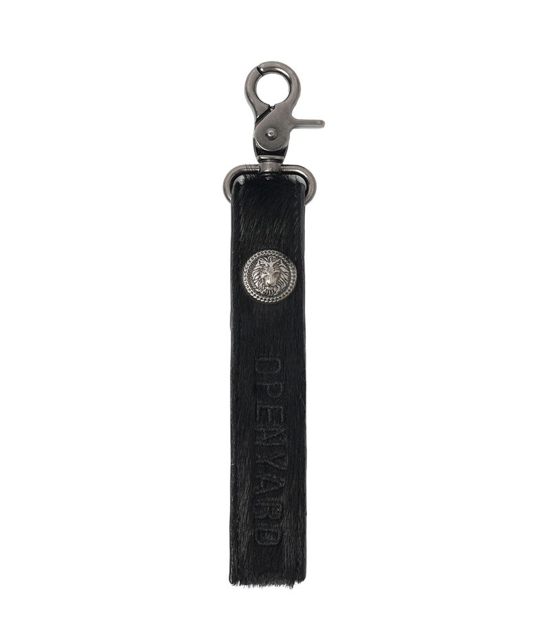 ANIMAL HAIR KEYRING - BLACK