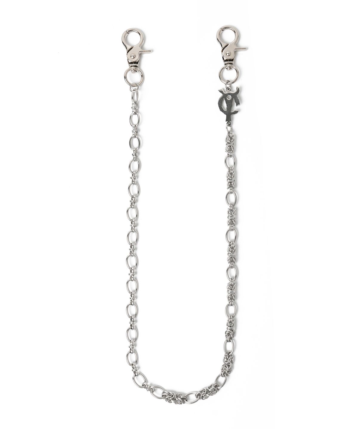 오픈야드(오와이)(OPENYARD(OY)) HEAVY LINK LOGO CHAIN - SILVER