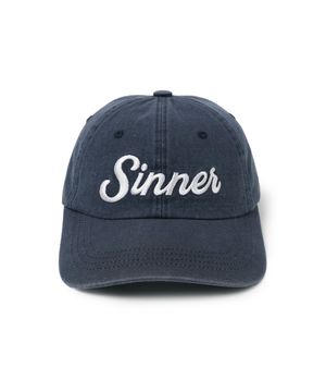 WASHED SIN SCRIPT CAP - NAVY