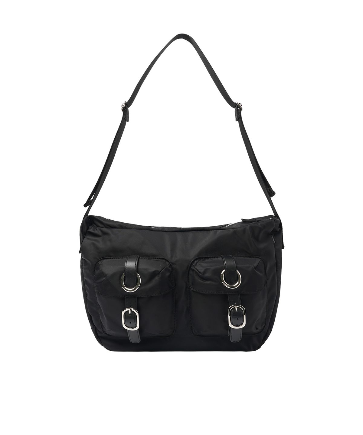 오픈야드(오와이)(OPENYARD(OY)) DOUBLE EYELET POCKET BAG - BLACK