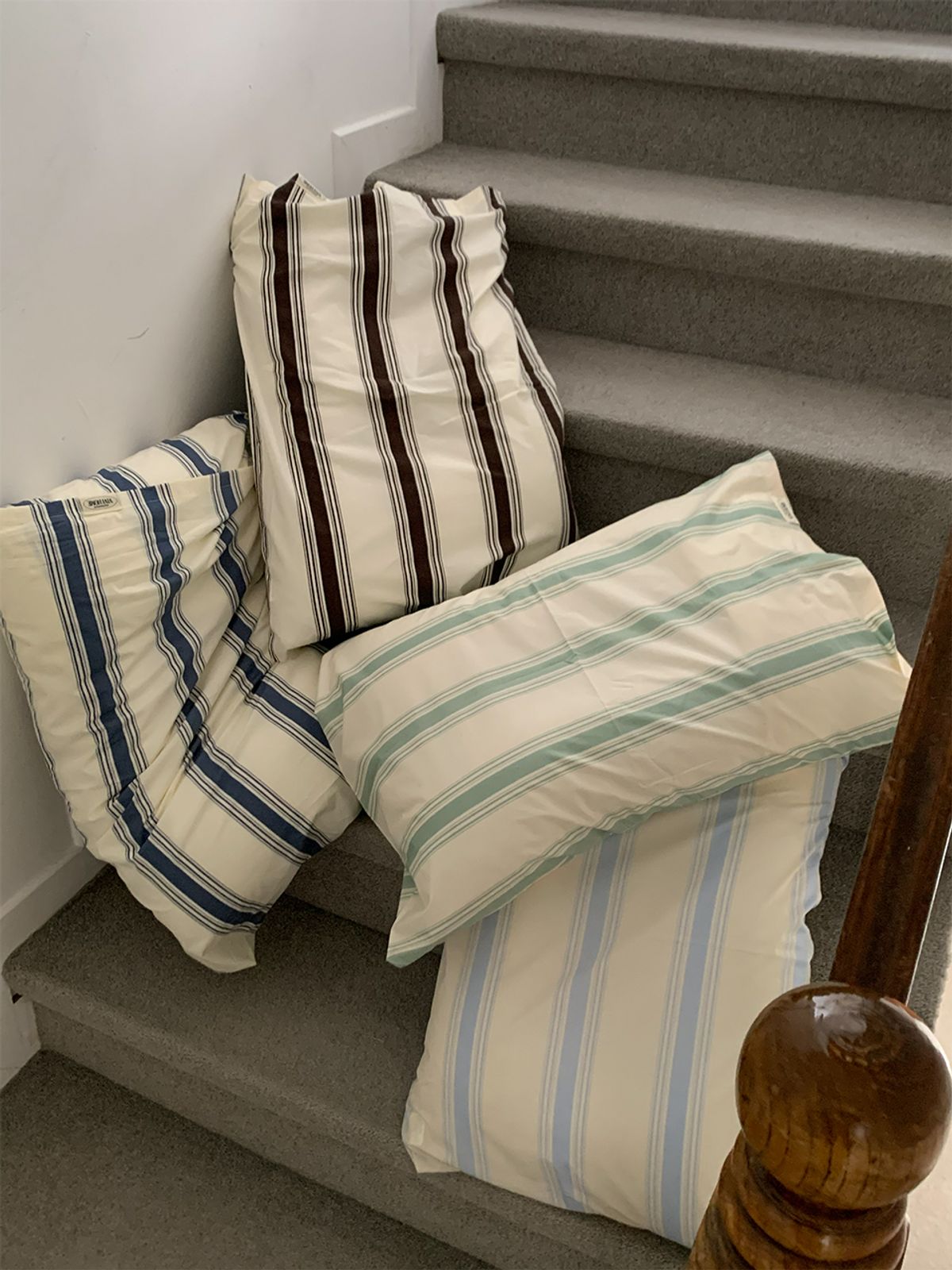 비비홈(VIVIHOME) 알러쉴드 런던 고밀도 순면 자루형 베개커버 4colors