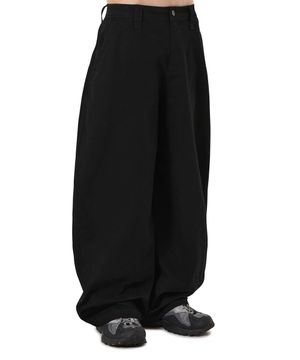 WIDE VOLUME CHINO PANTS - BLACK