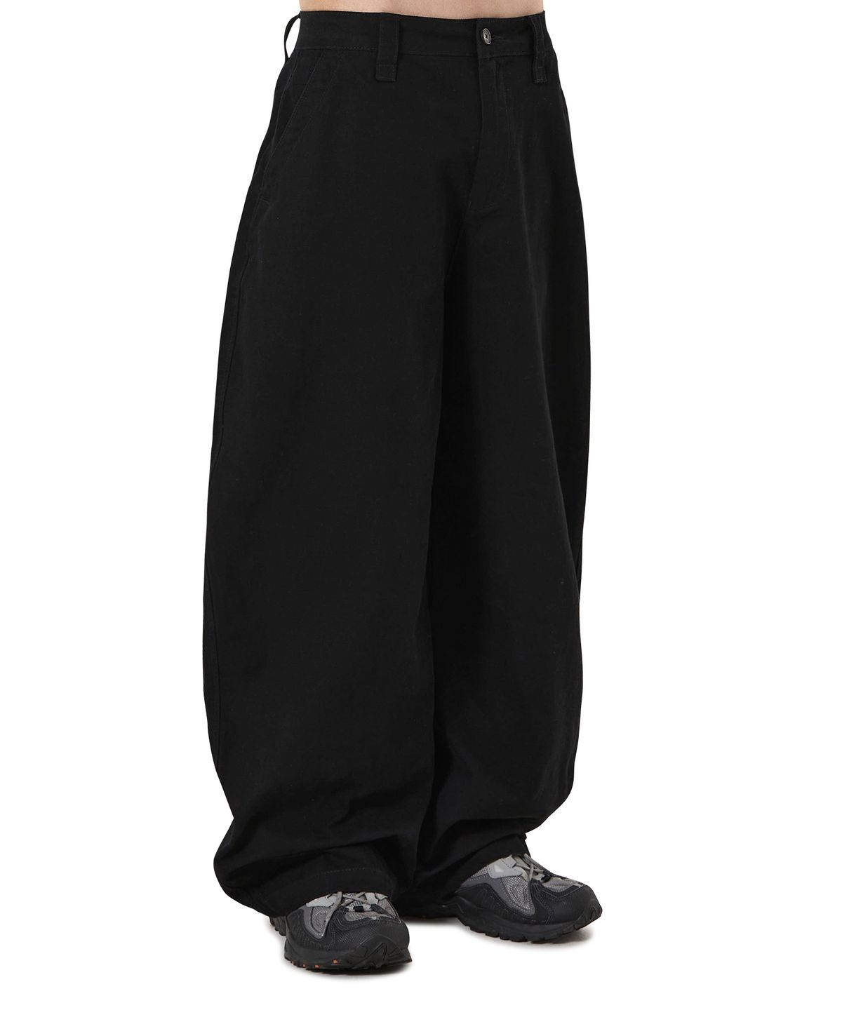 오픈야드(오와이)(OPENYARD(OY)) WIDE VOLUME CHINO PANTS - BLACK