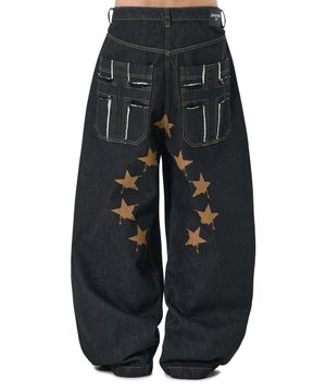 HOLY STARS CROSS PANTS - DEEP INDIGO