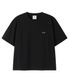 METAL LOGO CROP TEE - BLACK