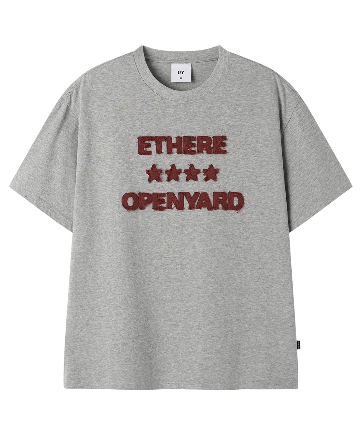오와이(OY) FRAYED EDGE TEE - MELANGE