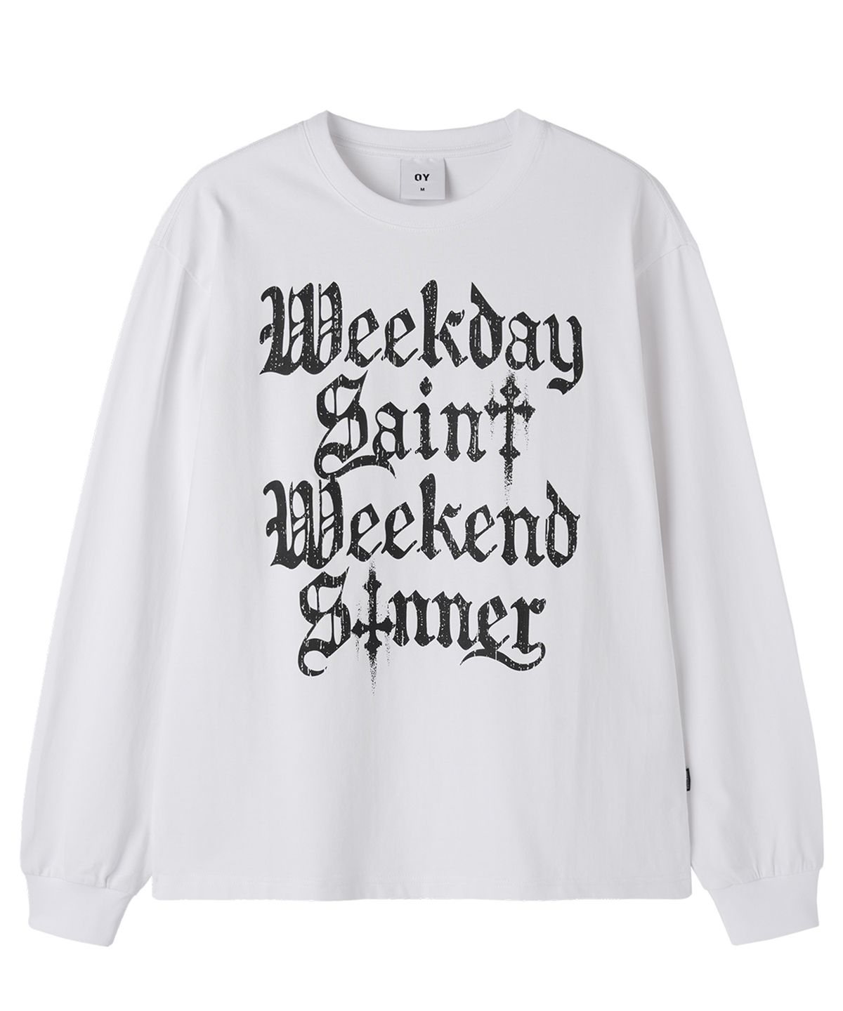 오픈야드(오와이)(OPENYARD(OY)) CONFESSIONS L/S TEE - WHITE