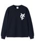 LOGO PATCH L/S TEE - NAVY