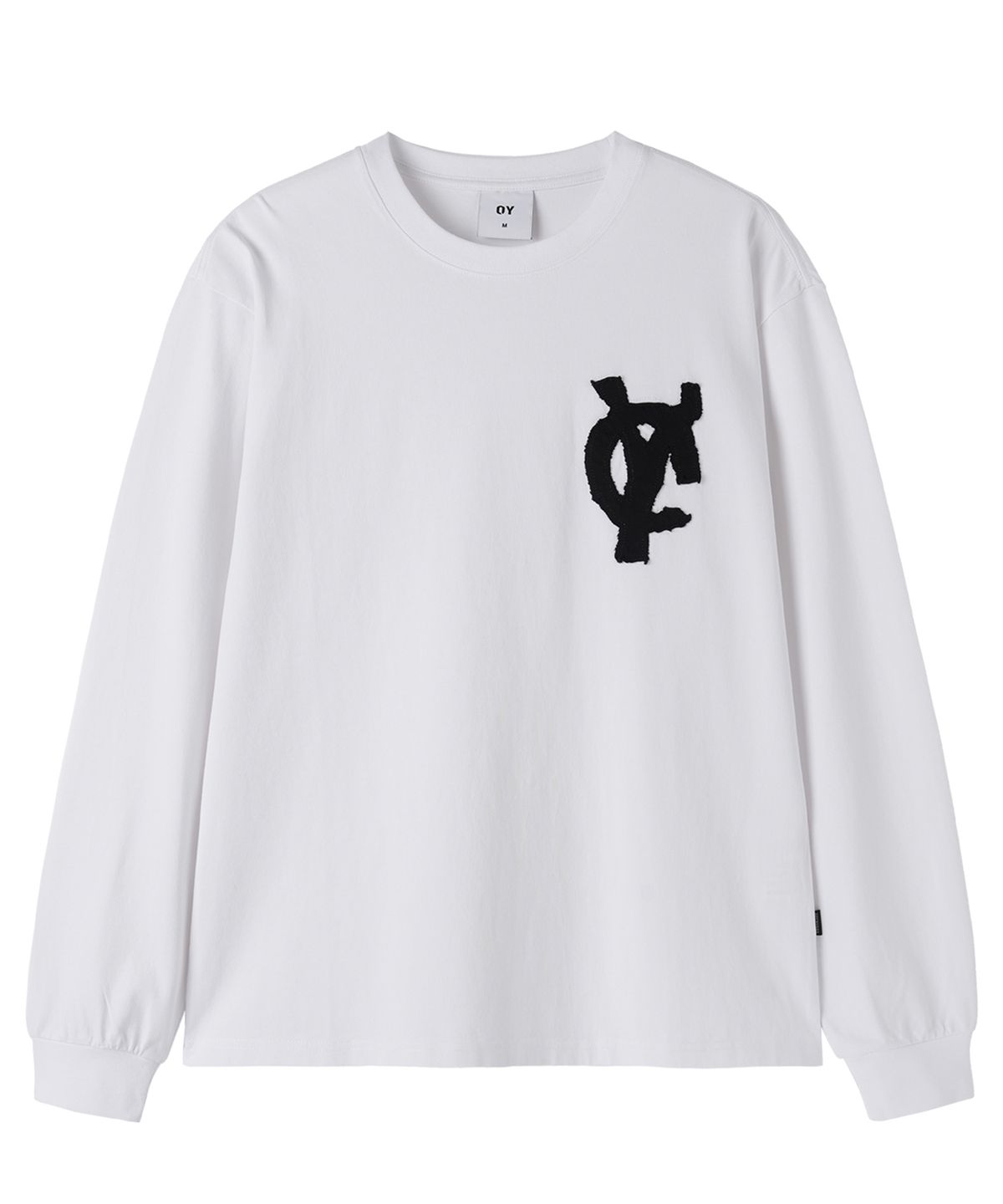 오픈야드(오와이)(OPENYARD(OY)) LOGO PATCH L/S TEE - WHITE