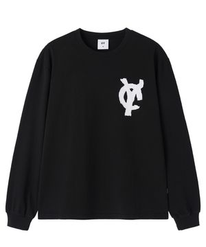 LOGO PATCH L/S TEE - BLACK